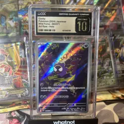 Pokemon 2024 Gastly SV5K Card 080/071 Wild Force CGC 10 Pristine - Image 1