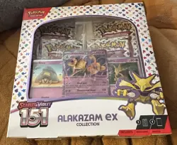 Pokemon Scarlet & Violet 151 Alakazam ex Box 3 Promo Cards 4 Booster Packs - Image 3