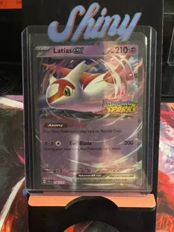 Pokemon TCG Latias EX Double Rare Holo Card 076/191 Surging Sparks Stamped NM - Image 1