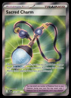 Pokemon Cards Sacred Charm 122/094 Phantasmal Flames Ultra Rare NM - Image 1