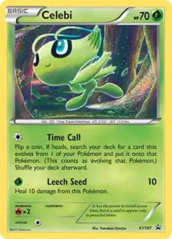 Celebi - XY187 - Pokemon XY Promo Holo Rare Card LP - Image 1