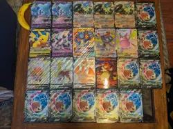 23 Pokemon Jumbo Card Lot - Pikachu Lucario VStar Lance Charizard V Shiny Jumbos - Image 4