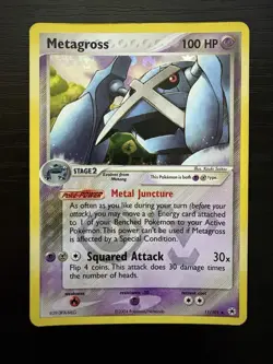 Pokemon Metagross EX TCG Hidden Legends Holo Rare Card 11/101 - Image 1