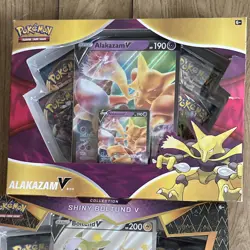 Pokemon Alakazam V Promo Box English TCG Collection Card Stock - Image 1