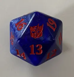 BRO 20-sided Spindown Die / Dice (XL 32mm) MTG Transformers Gift Bundle Cmb Ship - Image 1