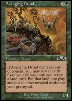 4x Avenging Druid ~ Near Mint Exodus MTG Magic x4 4 UltimateMTG Playset Green Ca - Image 1