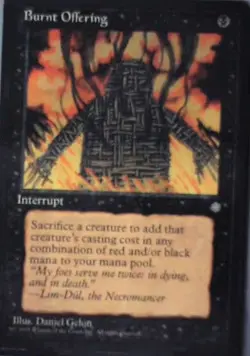 Burnt Offering - Ice Age: #116, Magic: The Gathering Nm R202 - Image 1