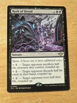 [MTG] [MAGIC] Rush of Dread - OTJ [NM] - Image 1