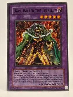 Yu‑Gi‑Oh! Dark Balter The Terrible LOD-002 Legacy of Darkness Authentic TCG Holo - Image 1