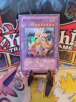 Yu-Gi-Oh! King Dragun Super Rare UNLIMITED FET-EN036 Excellent/VLP - Image 1