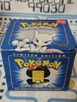 Pokemon 23k Burger King Gold Plated Trading Card Set - Box Lot Of 6 - Blue Box - Image 5