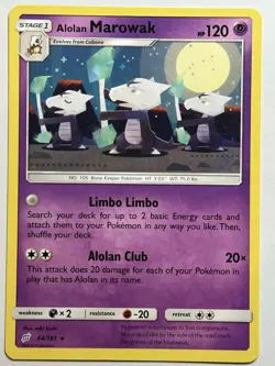 Alolan Marowak SM - Team Up 64/181 MP-LP Pokemon Card - Image 1