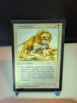 Savannah Lions Collectors Edition NM Magic Gathering Card - Image 1