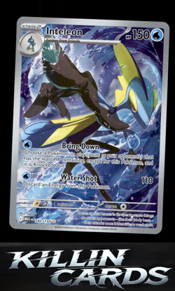 Inteleon - 142/132 142/132 Pokemon Illustration Rare ME01: Mega Evolution Card N - Image 1