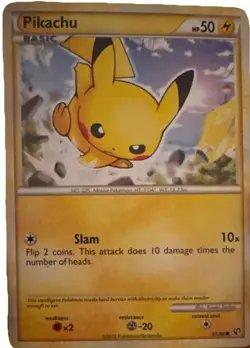 Pokemon Pikachu & Pichu Basic Card Lot 2010/2008/2019 5 Cards English - Image 3