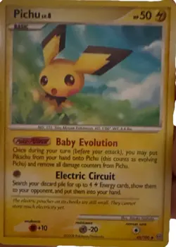 Pokemon Pikachu & Pichu Basic Card Lot 2010/2008/2019 5 Cards English - Image 5
