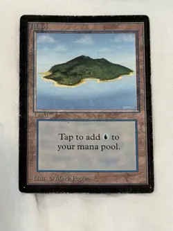 MTG Magic Beta Island Land Card Regular Mark Poole English - Image 1