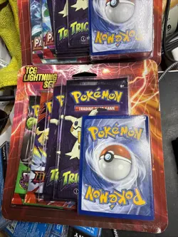 Pokemon TCG Lightning Set 4+ Packs + 1 BONUS Card Bundle Factory Sealed 2 Sets - Image 2