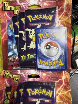 Pokemon TCG Lightning Set 4+ Packs + 1 BONUS Card Bundle Factory Sealed 2 Sets - Image 3