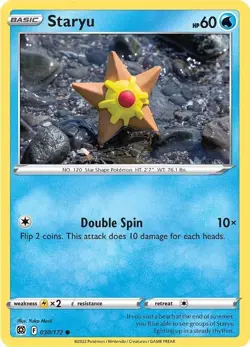Staryu 030/172 Yuka Morii SWSH09: Brilliant Stars Pokemon Card - Image 1