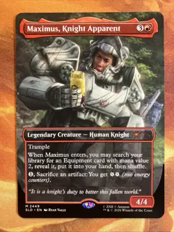 MTG Borderless Maximus, Knight Apparent SLD: X Fallout®: Beyond Vault 33​!! - Image 1