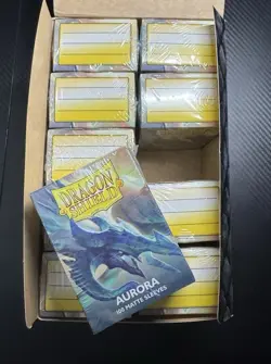 Dragon Shield Matte Aurora Display - 10 Boxes Of 100 Protective Sleeves - Image 1