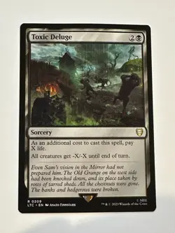 MTG Toxic Deluge Tales of Middle-earth Commander 0209 Regular Rare - LP - Image 1