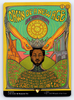 Dawn of a New Age FOIL Borderless Poster - Lord of the Rings MTG - Image 1