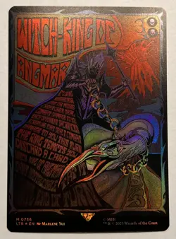 MTG Witch-king of Angmar (Borderless Poster Foil) UB: the Lord of the Rings M/NM - Image 1