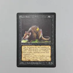 Magic the Gathering MTG Beta Plague Rats LP - Image 1
