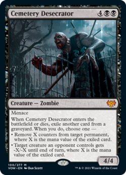 x1 Cemetery Desecrator - Foil M MTG Innistrad: Crimson Vow M/NM, English - Image 1