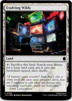 Evolving Wilds (Surge Foil) 0065 - TMC Teenage Mutant Ninja Turtles TMNT MTG NM - Image 3