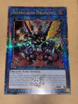 Borrelend Dragon RA02-EN043 Quarter Century Secret Rare YuGiOh! NM - Image 1