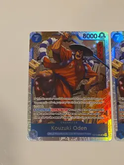 One Piece TCG Kouzuki Oden ST22-005 Super Rare Near Mint English x2 Full Art - Image 2