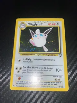 Pokemon Wigglytuff Holo Card 019/130 Base Set 2 Rare, Near Mint Vintage - Image 2