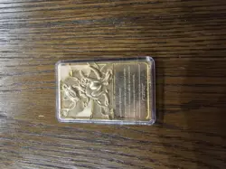 1999 Burger King Limited Edition Pokemon Trading Card 23K Gold Plated Mewtwo - Image 2