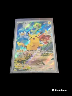 Pikachu SVP027 Pokemon Card Scarlet and Violet ETB Promo Full Art Holo - Image 1