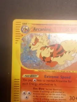 Pokemon Arcanine Aquapolis Holo Rare H2/H32 Card NM LP - Image 2