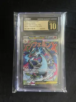 Mega Charizard X EX CGC 10 Me: Mega Evolution Promo 023 Holo Promo Pokemon Card - Image 1