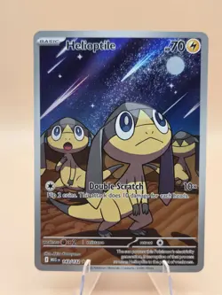 Helioptile 143/132 Me01: Mega Evolution Holo Pokemon Card NM Condition - Image 1