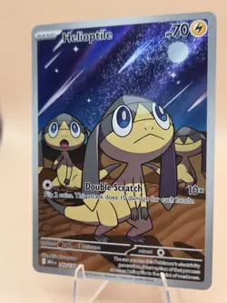 Helioptile 143/132 Me01: Mega Evolution Holo Pokemon Card NM Condition - Image 3