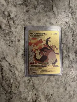 Charizard Vmax Gold Foil Charizard Gx Gold Foil Vmax Blue DX lot of 4 cards - Image 3
