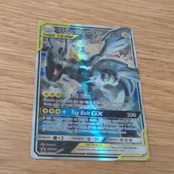 Pokemon Pikachu & Zekrom GX SM168 Promo Card Near Read description - Image 1