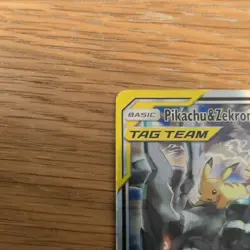 Pokemon Pikachu & Zekrom GX SM168 Promo Card Near Read description - Image 3