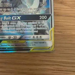 Pokemon Pikachu & Zekrom GX SM168 Promo Card Near Read description - Image 5