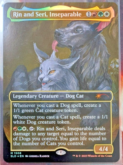 2023 MTG SECRET LAIR RAINING CATS & DOGS-FOIL #1508 RIN AND SERI, INSEPERABLE - Image 1