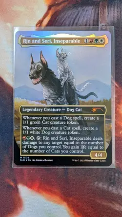 2023 MTG SECRET LAIR RAINING CATS & DOGS-FOIL #1508 RIN AND SERI, INSEPERABLE - Image 2