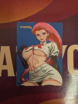 MTG Mountain Jessie Pokemon Waifu Alter Hand Painted by BAZAYO 18+ One of a Kind - Image 1