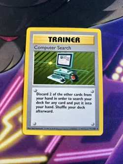 Computer Search Shadowless Rare - 71/102 Base Set - Pokemon Trainer Card VLP - Image 1