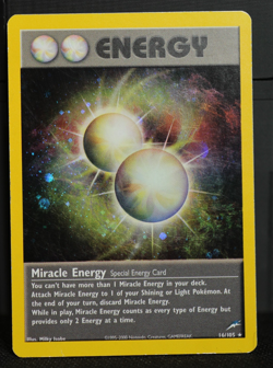 2002 Pokemon Miracle Energy 16/105 Neo Destiny Holo Rare Unlimited NM Swirl - Image 2